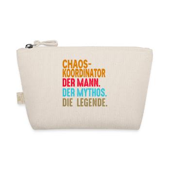 Chaos Koordinator der Mann der Mythos die Legende - Bio-Täschchen - Natur - Vorne