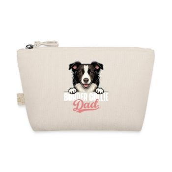 Border Collie Dad Sheepdog Agility Dog - Organic Pouch - nature - Front