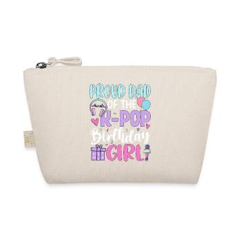 Papa fier de la fille d’anniversaire de la K-Pop - Trousse biologique - nature - Devant