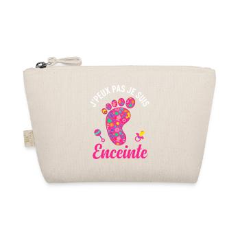 J'peux Pas Je Suis Enceinte Humour Grossesse - Trousse biologique - nature - Devant