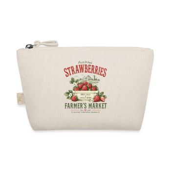 Vintage Erdbeeren Bauernmarkt Rote Beeren - Bio-Täschchen - Natur - Vorne