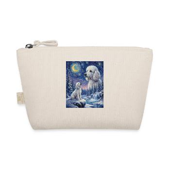 Howling to the Moon Meme Hund Pudel - Bio-Täschchen - Natur - Vorne