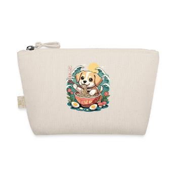 Kawaii Puppy Ramen Waves たのろ稲朔 Sunrise Bowl - Organic Pouch - nature - Front