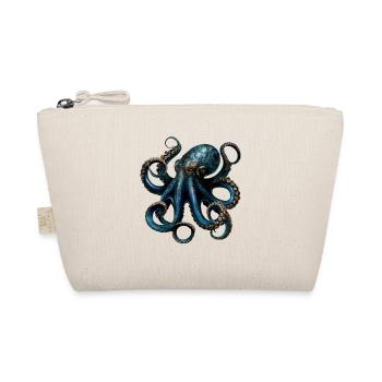 Oktopus Kraken Tintenfisch Meer Süßer Oktopus - Bio-Täschchen - Natur - Vorne