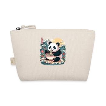 Kawaii Panda Ramen-Liebhaber süße Anime-Wellen - Bio-Täschchen - Natur - Vorne