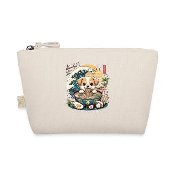 Ramen Puppy In Noodle Bowl Kawaii Wave Sunset - Organic Pouch - nature - Front