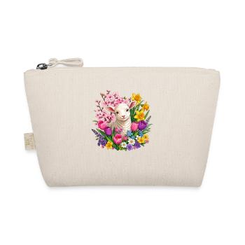 Agneau dans une couronne de fleurs de printemps - Trousse biologique - nature - Devant