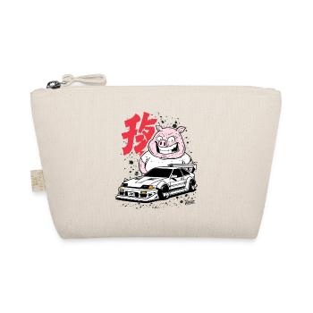 Pig Drift JP jdm Car - Organic Pouch - nature - Front
