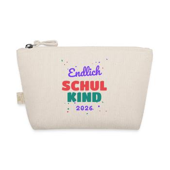 Schulkind 2026 - Einschulung Schulanfang 1. Klasse - Bio-Täschchen - Natur - Vorne