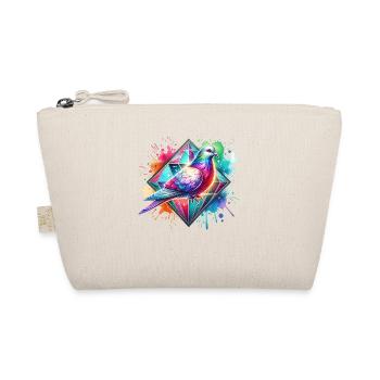 Motif de colombe diamantée - Trousse biologique - nature - Devant