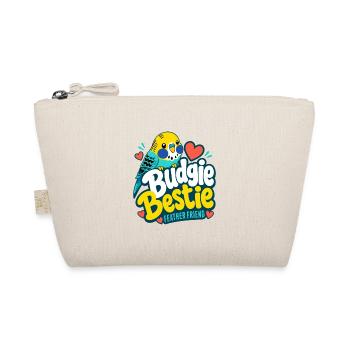 Wellensittich-Geschenke, beste Wellensittich-Freundin - Bio-Täschchen - Natur - Vorne
