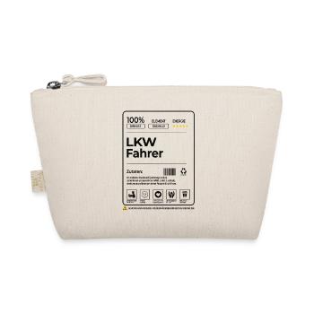 LKW Fahrer – 100 % Erfahrung & Ausdauer - Bio-Täschchen - Natur - Vorne