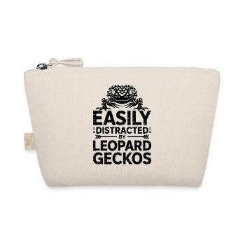 Leopard Gecko Sayings Funny Leopard Gecko Gift - Organic Pouch - nature - Front
