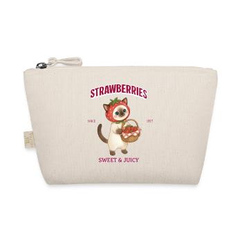 Strawberry Cat Sweet & Juicy - Organic Pouch - nature - Front