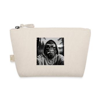 Gorilla raucht Zigarette - Bio-Täschchen - Natur - Vorne