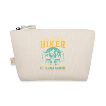 Funny Hiking Sayings Mountain Lover Mountain Hiker - Bio-Täschchen - Natur - Vorne