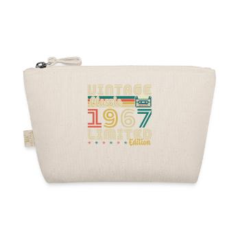 60 Jahre 1967 Vintage Retro Geburtstagsgeschenk - Bio-Täschchen - Natur - Vorne