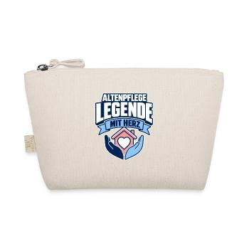 Altenpflege Legende mit Herz, Geschenk fuer Pflege - Organic Pouch - nature - Front