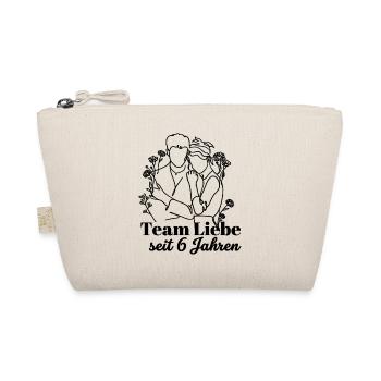 Team Liebe seit 6 Jahren Jahrestag Geschenk Paar - Bio-Täschchen - Natur - Vorne