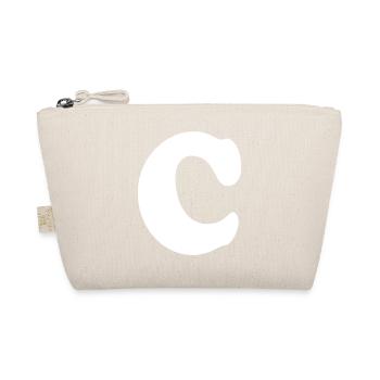 Large C Style Print | Point C | C Logo - Organic Pouch - nature - Front
