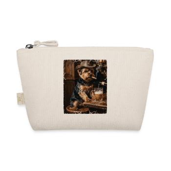 Cowboy Dog Cigar Bar Yorkshire Terrier - Organic Pouch - nature - Front