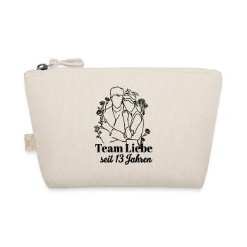 Team Liebe seit 13 Jahren Jahrestag Geschenk Paar - Bio-Täschchen - Natur - Vorne