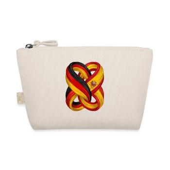 Flags of Spain and Germany - Organic Pouch - nature - Front