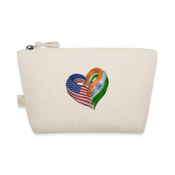 Heart of the USA and India - Organic Pouch - nature - Front