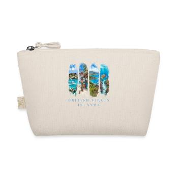 BVI Vacation Travel – Caribbean Beach & Island Motif - Organic Pouch - nature - Front