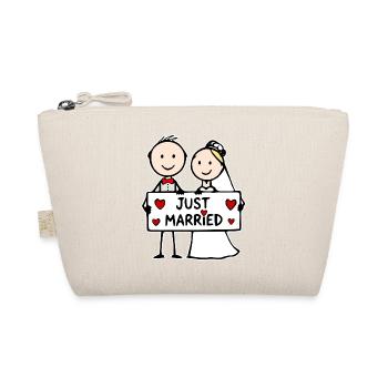 Dessin animé du couple de mariés - Trousse biologique - nature - Devant
