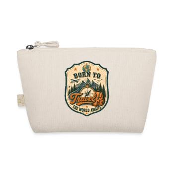 Born to Travel, the World Awaits Born to Travel - Organic Pouch - nature - Front