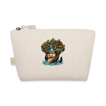 Otter in the waterfall village - Organic Pouch - nature - Front