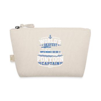 World's Okayest Pontoon Captain Boating Quote - Organic Pouch - nature - Front