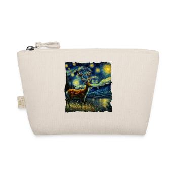 Sika deer Starry Night - Organic Pouch - nature - Front