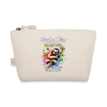 Sloth Girl Sloth - Organic Pouch - nature - Front