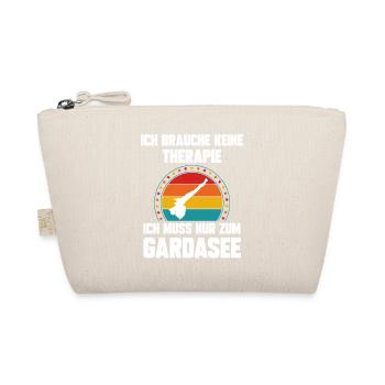 Ich brauche keine Therapie ich muss zum Gardasee - Bio-Täschchen - Natur - Vorne