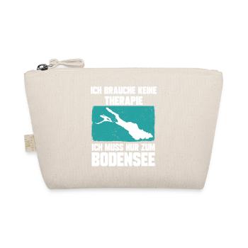 Ich brauche keine Therapie ich muss zum Bodensee - Bio-Täschchen - Natur - Vorne