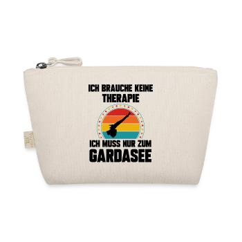 Ich brauche keine Therapie ich muss zum Gardasee - Bio-Täschchen - Natur - Vorne