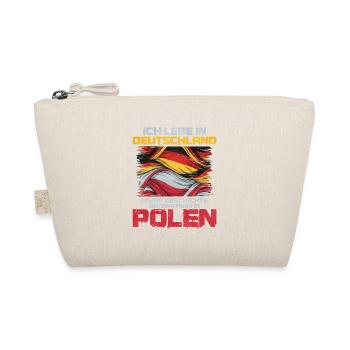 Ich Lebe In Deutschland Polen - Bio-Täschchen - Natur - Vorne