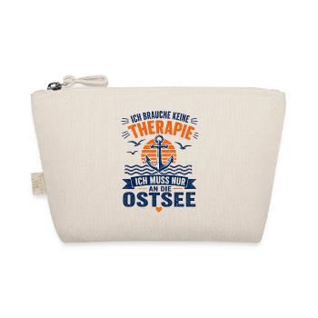 Ich brauche keine Therapie ich muss an die Ostsee - Bio-Täschchen - Natur - Vorne