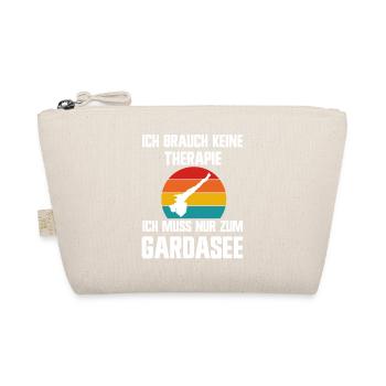 Ich brauche keine Therapie ich muss zum Gardasee - Bio-Täschchen - Natur - Vorne