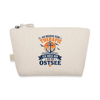 Ich brauche keine Therapie ich muss an die Ostsee - Bio-Täschchen - Natur - Vorne