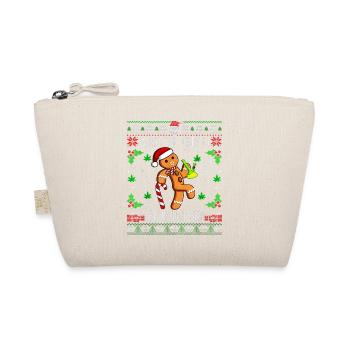 Funny Let's Get Baked Christmas Cookie Gingerbread - Organic Pouch - nature - Front