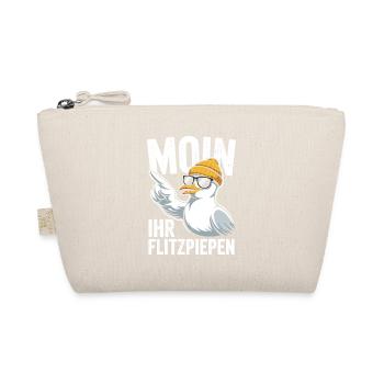 Moin Ihr Flitzpiepen Norddeutsch Hamburg Büro Moin - Bio-Täschchen - Natur - Vorne