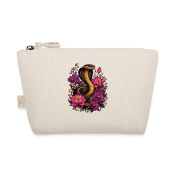 Cobra and flower magic - Organic Pouch - nature - Front