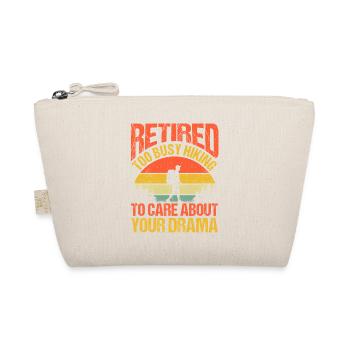 Hiking Mountain Trail Backpacking Outdoors Retired - Organic Pouch - nature - Front