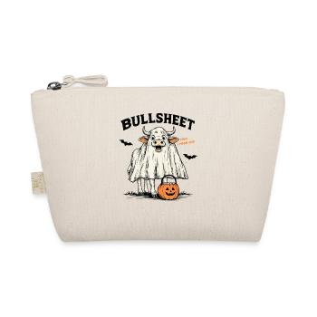 Cow Halloween Outfit Funny Pun Farm - Organic Pouch - nature - Front