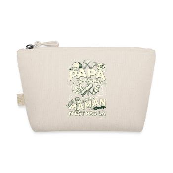 Cadeau Papa Bricoleur Humour Fête des Pères - Trousse biologique - nature - Devant