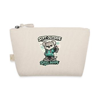 Douceur à l’extérieur, acier à l’intérieur – Koala Streetart - Trousse biologique - nature - Devant