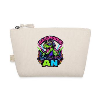 Bass mode on – Neon dinosaurs at the DJ booth - Organic Pouch - nature - Front